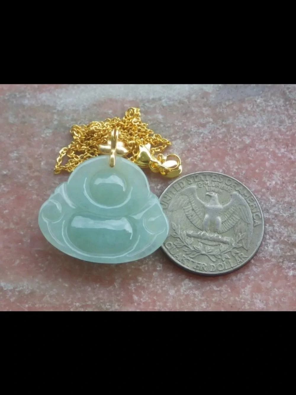 Certificate Sterling silver 925 jadeite Jade green laughing Buddha god pendant